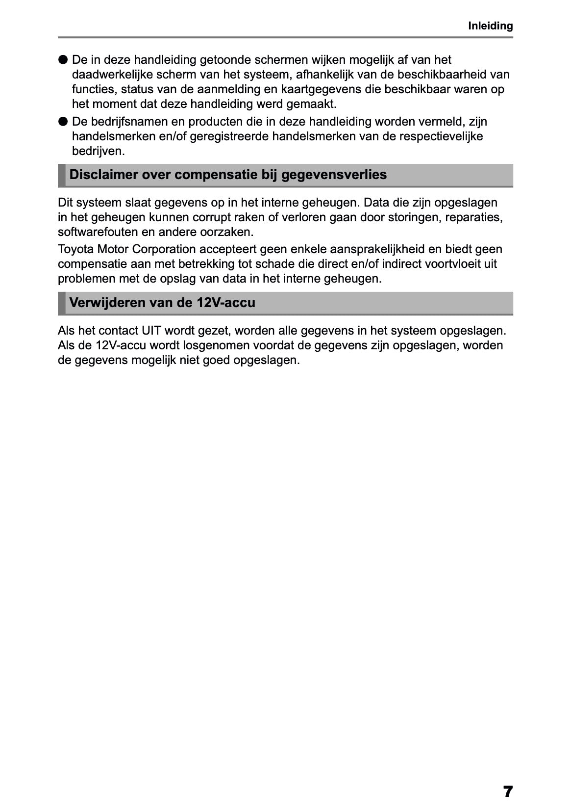 2025-2026 Toyota bZ4X Navigatie Handleiding | Nederlands