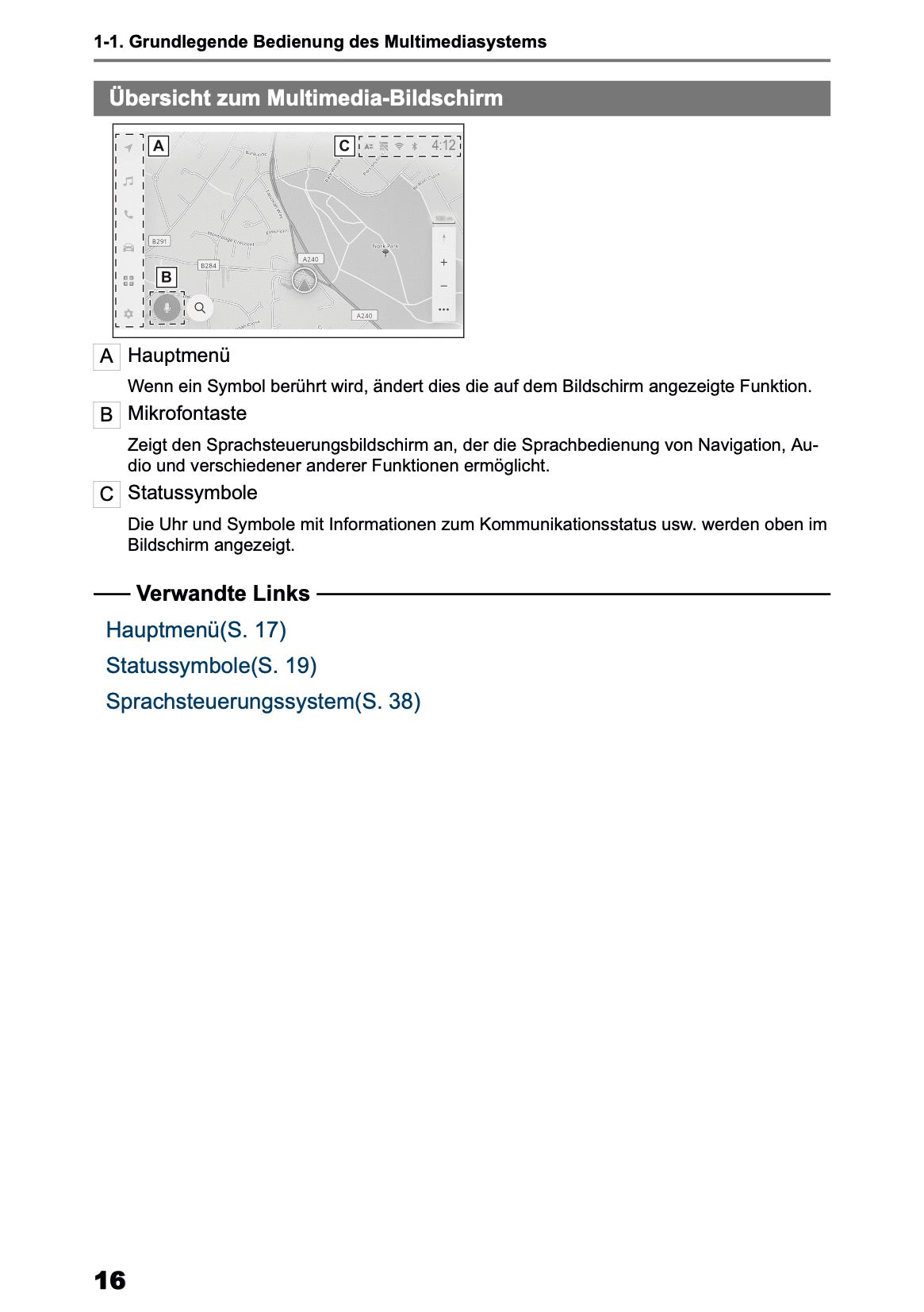 2025 Toyota Corolla Cross Hybrid Navigation Handbuch | Deutsch