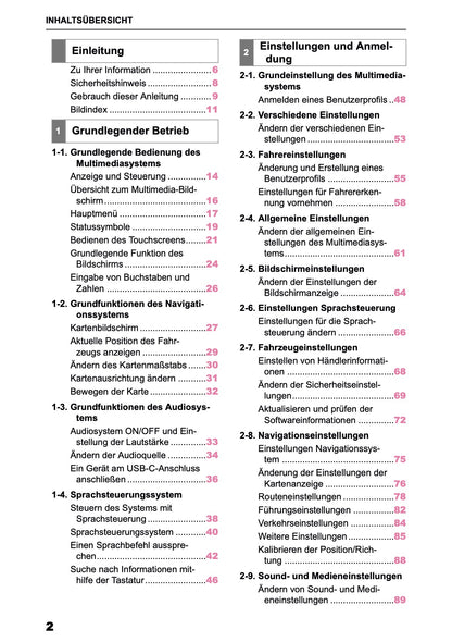 2025 Toyota Corolla Cross Hybrid Navigation Handbuch | Deutsch