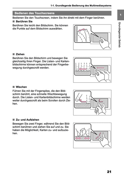 2025 Toyota Corolla Cross Hybrid Navigation Handbuch | Deutsch