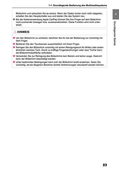 2025 Toyota Corolla Cross Hybrid Navigation Handbuch | Deutsch