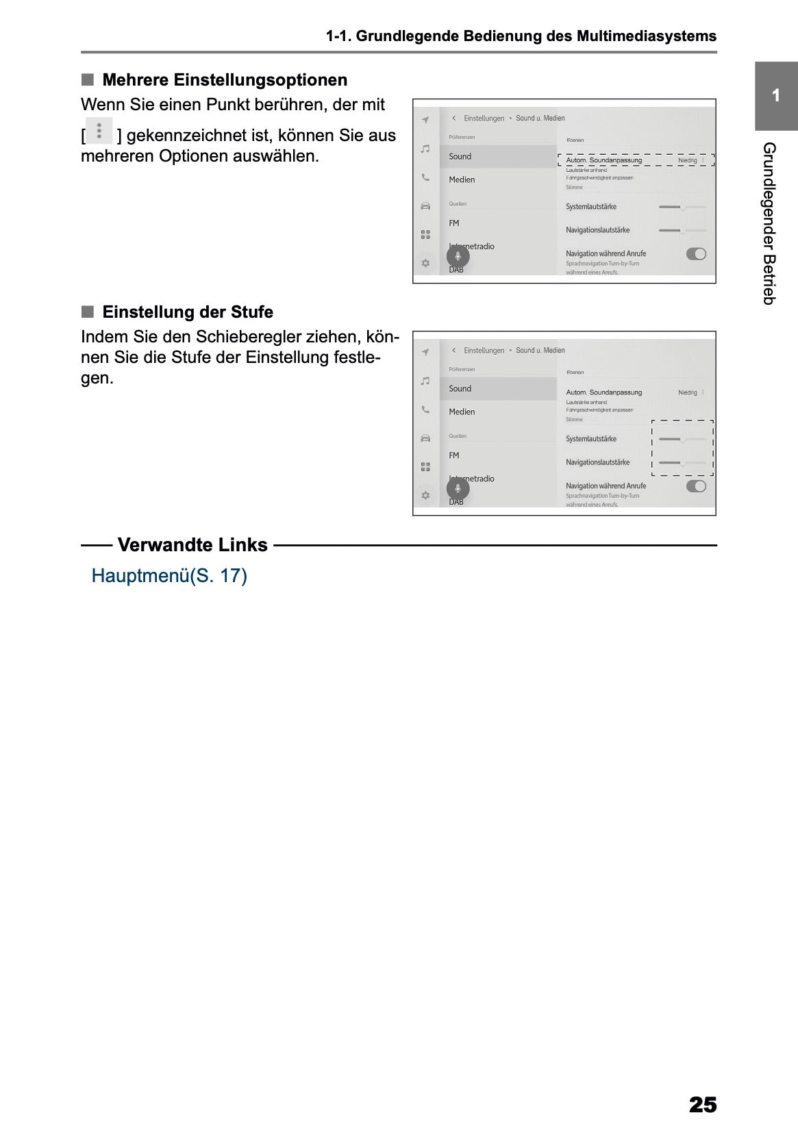 2025 Toyota Corolla Cross Hybrid Navigation Handbuch | Deutsch