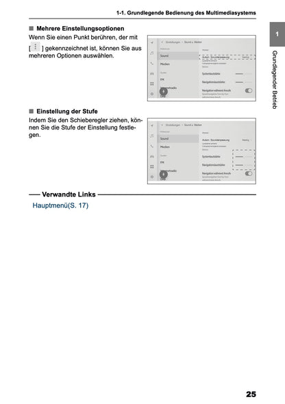 2025 Toyota Corolla Cross Hybrid Navigation Handbuch | Deutsch