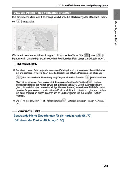 2025 Toyota Corolla Cross Hybrid Navigation Handbuch | Deutsch