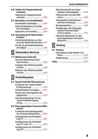 2025 Toyota Corolla Cross Hybrid Navigation Handbuch | Deutsch