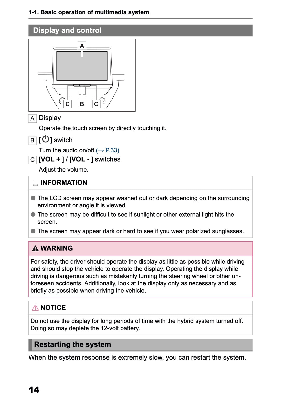 2025 Toyota Corolla Cross Hybrid Navigation Manual | English