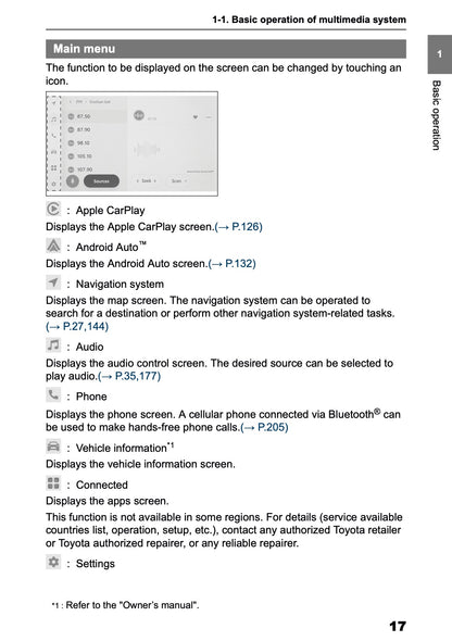 2025 Toyota Corolla Cross Hybrid Navigation Manual | English
