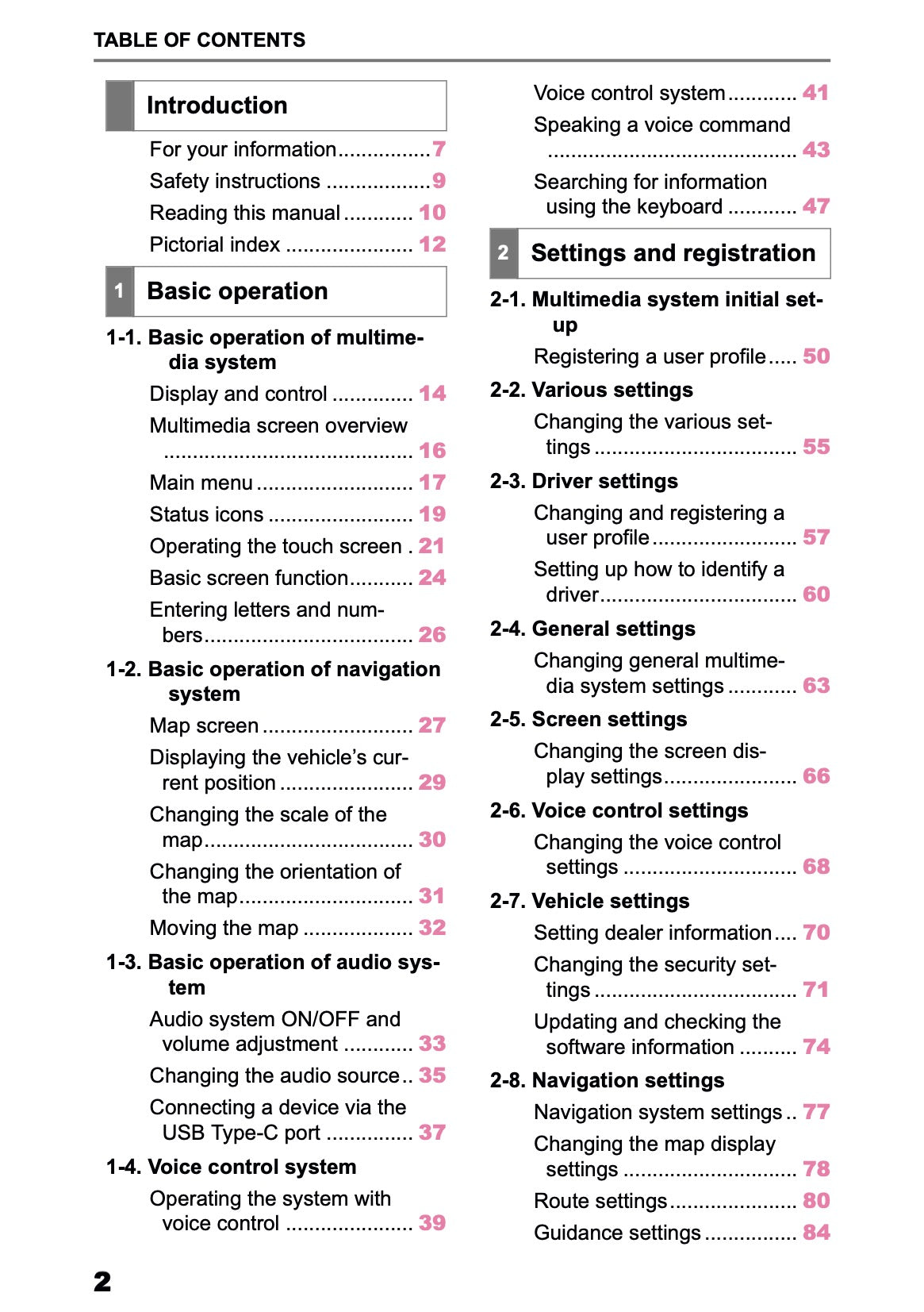 2025 Toyota Corolla Cross Hybrid Navigation Manual | English