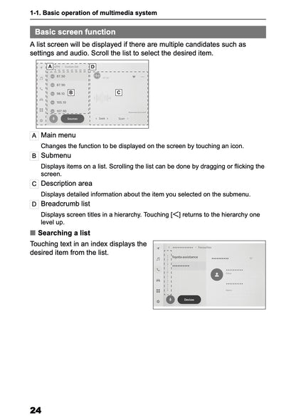 2025 Toyota Corolla Cross Hybrid Navigation Manual | English