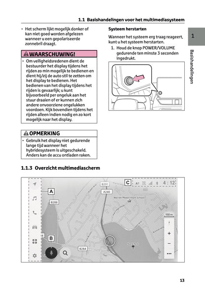 2024-2025 Toyota RAV4 Plug-in-Hybrid Navigatie Handleiding | Nederlands