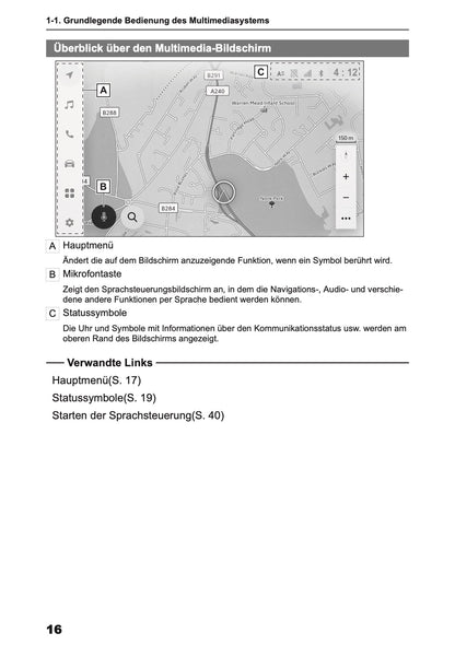 2026 Toyota Yaris Cross Hybrid Navigation Manual | German