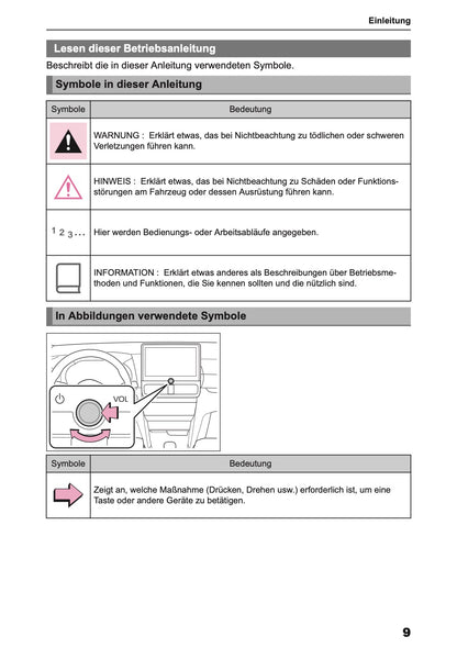 2026 Toyota Yaris Cross Hybrid Navigation Manual | German