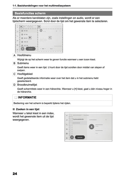 2026 Toyota Yaris Hybrid Navigatie Handleiding | Nederlands