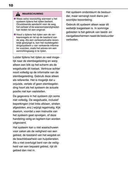 2021 Toyota Yaris Navigatie Handleiding | Nederlands