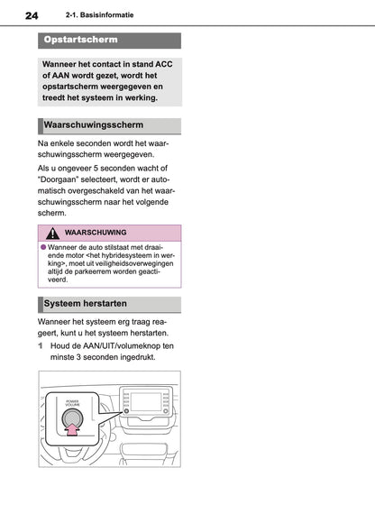 2021 Toyota Yaris Navigatie Handleiding | Nederlands