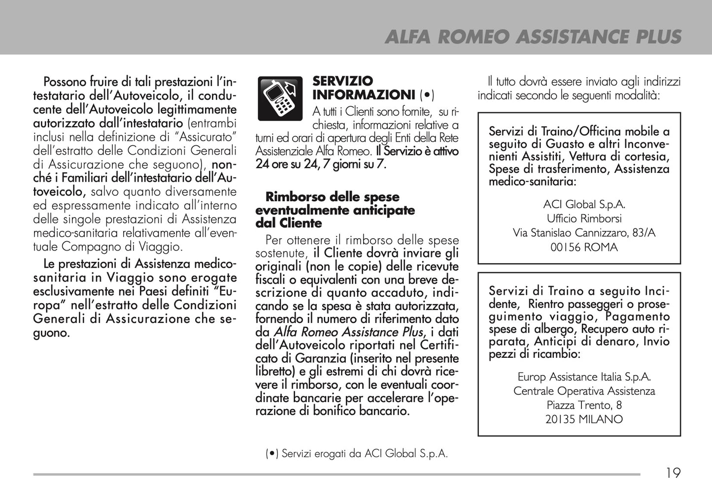 2009-2011 Alfa Romeo Maintenance Book | Italian