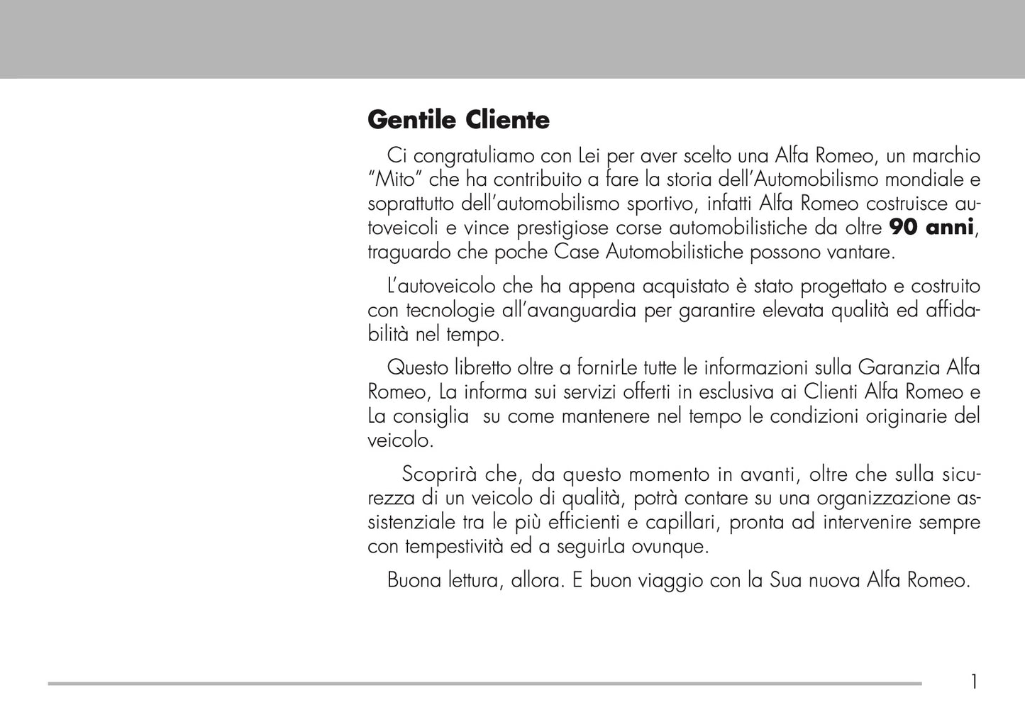 2009-2011 Alfa Romeo Maintenance Book | Italian