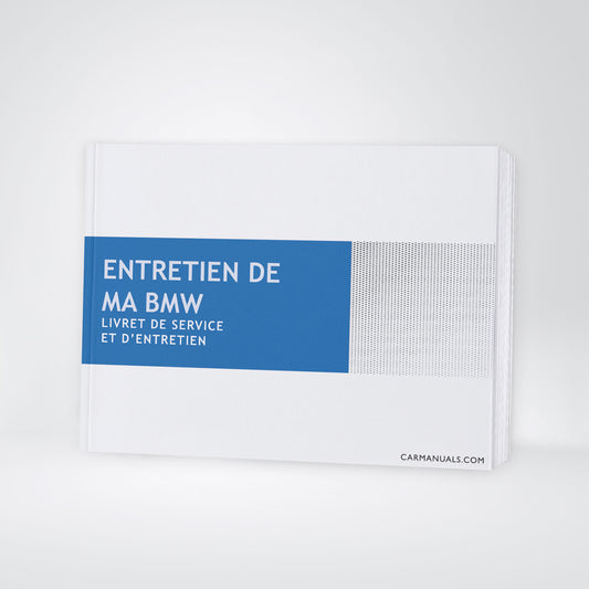 BMW Livret d'entretien | Français