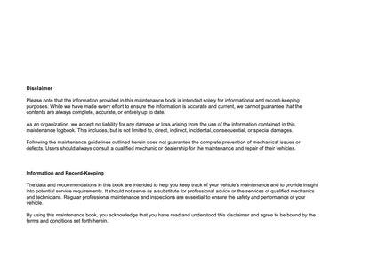 Fiat Maintenance Book | English