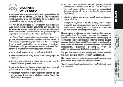 2021 Fiat Garantie en Diensten | Nederlands