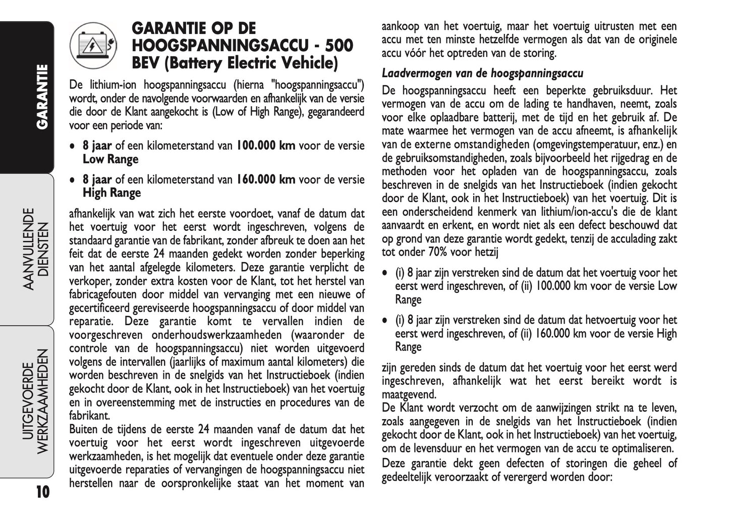 2021 Fiat Garantie en Diensten | Nederlands