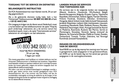 2021 Fiat Garantie en Diensten | Nederlands