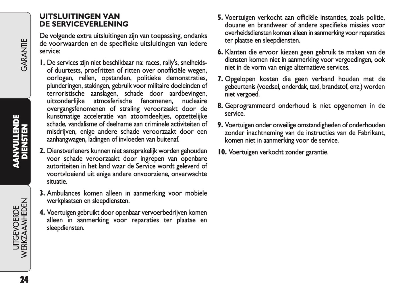 2021 Fiat Garantie en Diensten | Nederlands