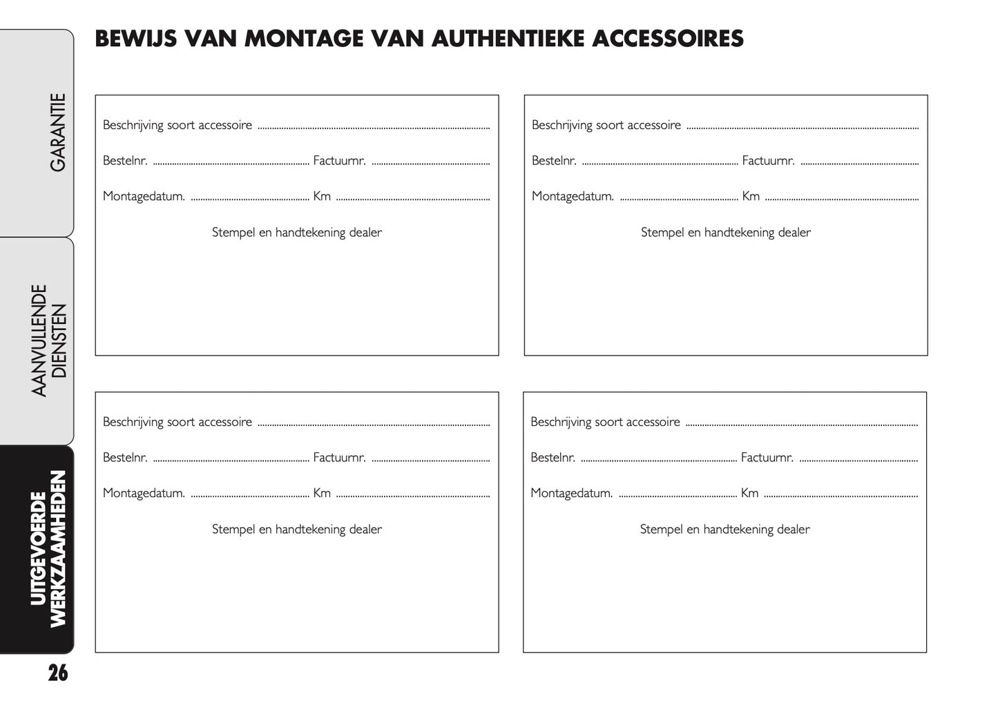 2021 Fiat Garantie en Diensten | Nederlands