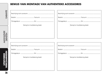 2021 Fiat Garantie en Diensten | Nederlands