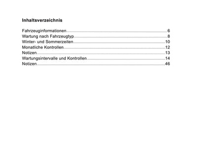 Ford Maintenance Book | German