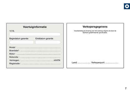 Ford Onderhoudsboekje | Nederlands