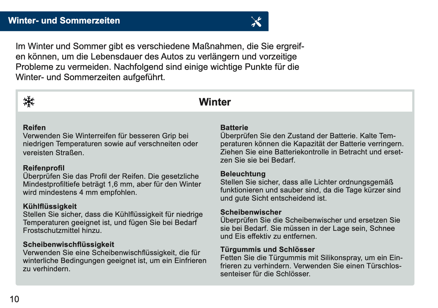 Kia Maintenance Book | German