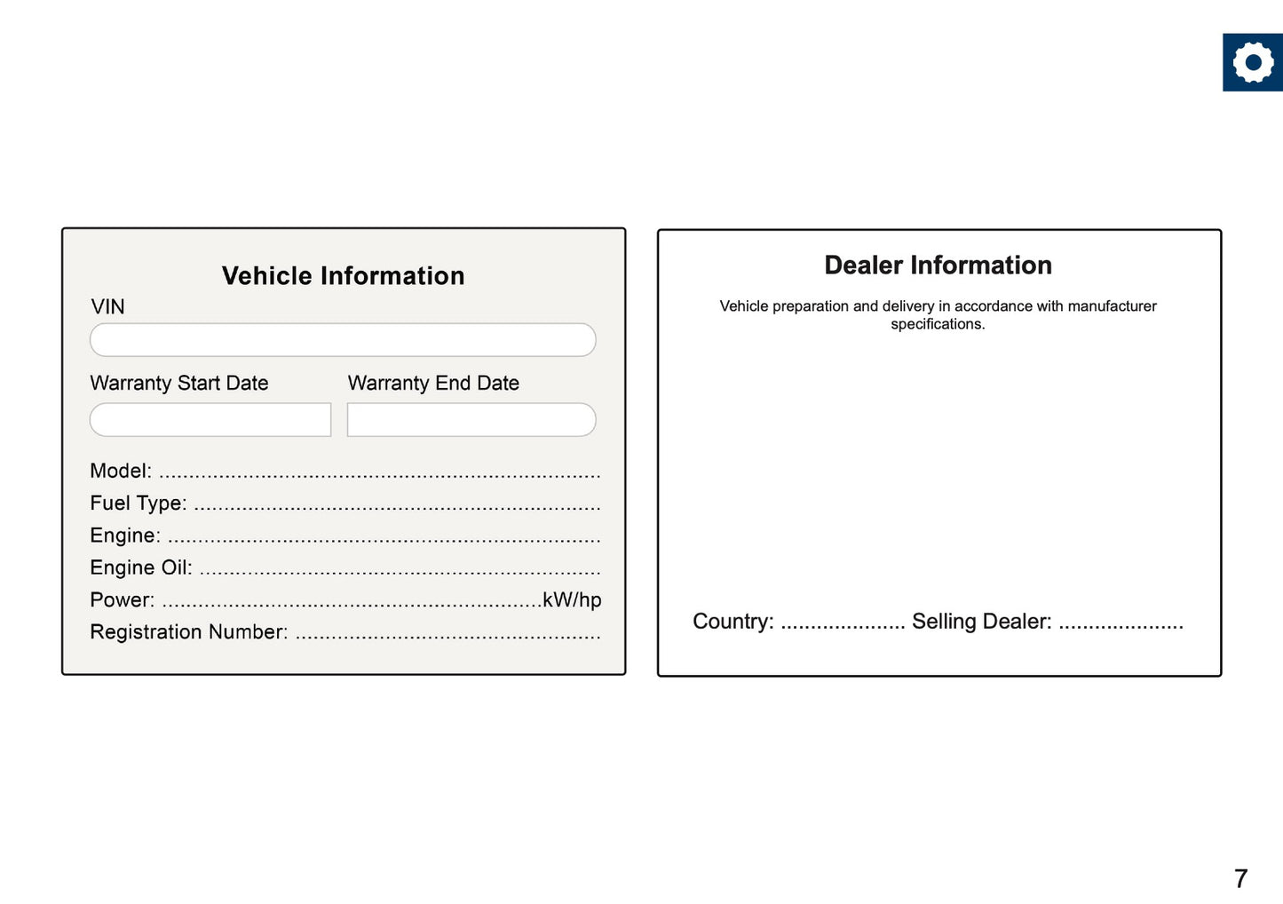 Kia Maintenance Book | English
