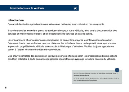 Kia Livret d'entretien | Français