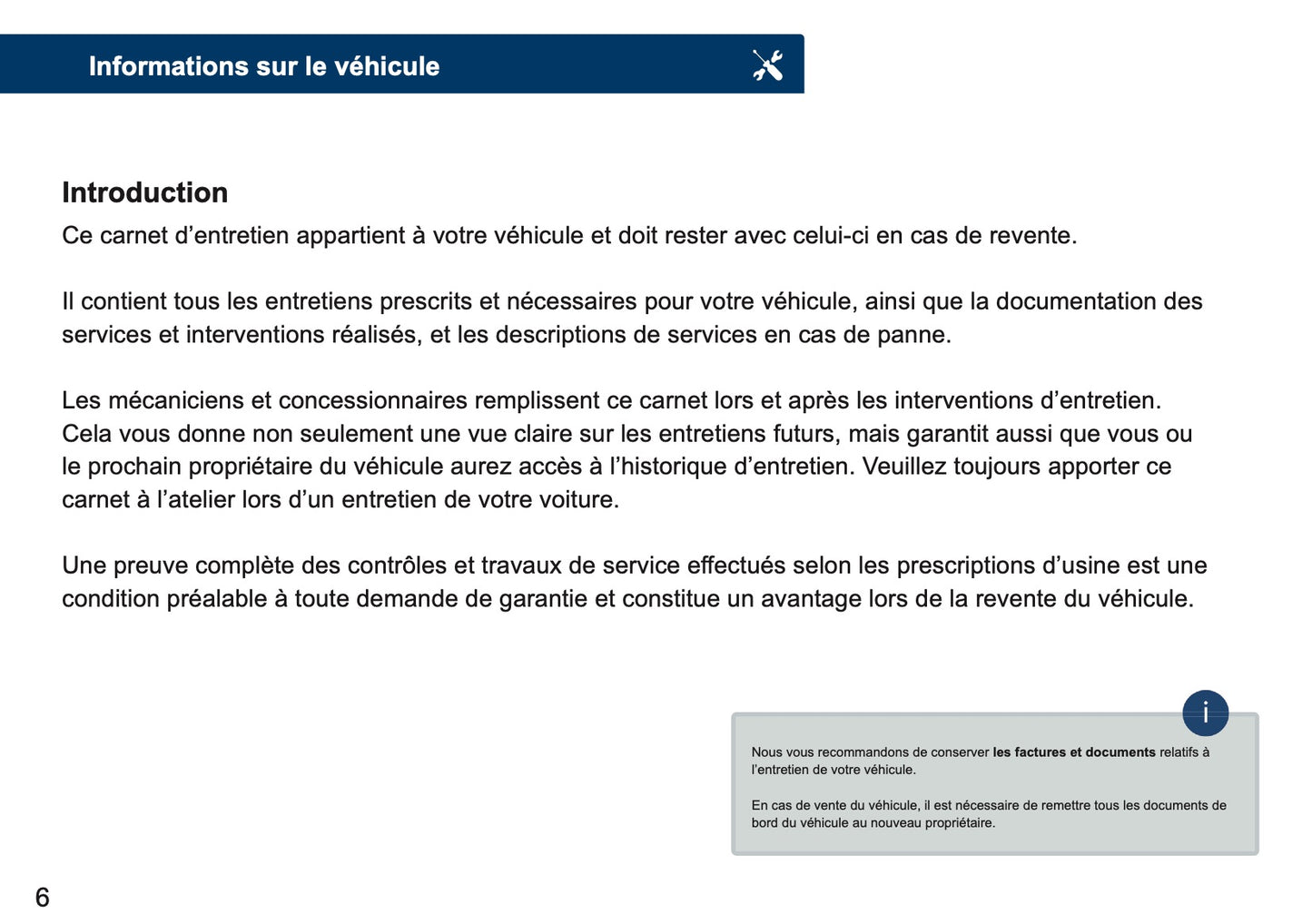 Mercedes-Benz Maintenance Book | French