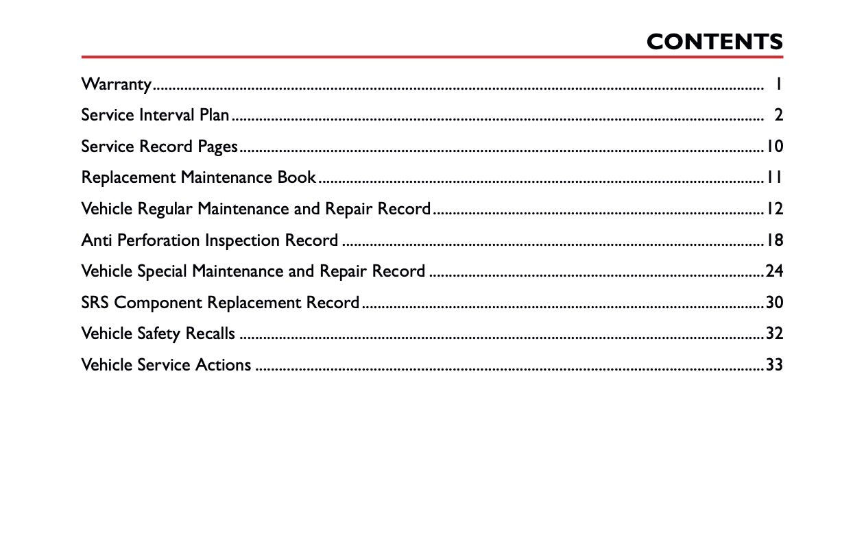 2023 MG EHS Maintenance Book | English
