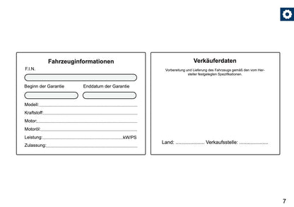 Mini Maintenance Book | German