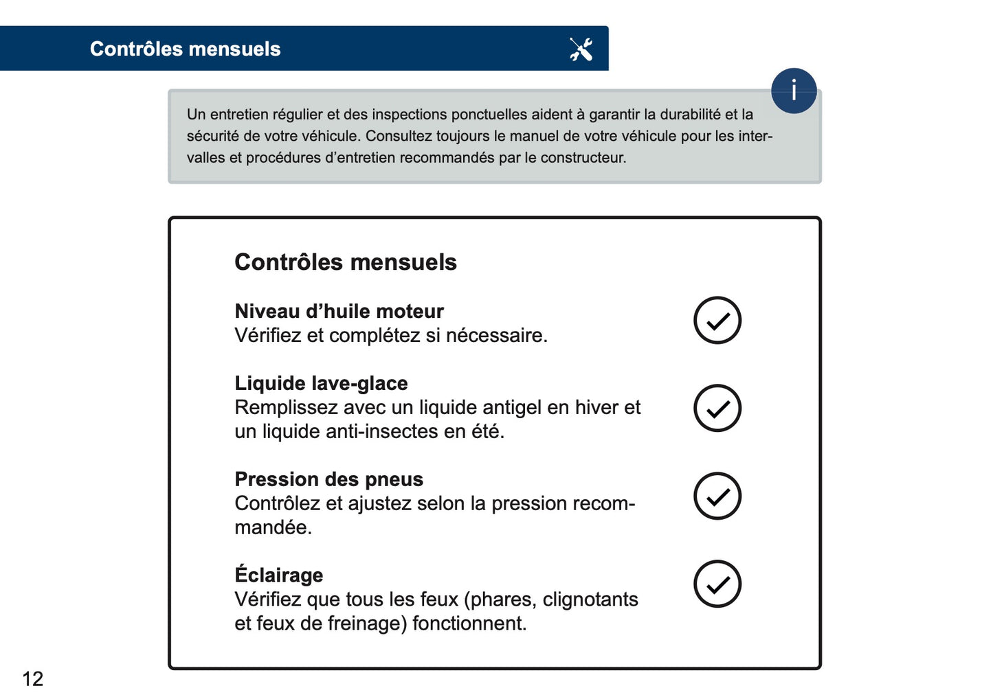 Renault Maintenance Book | French