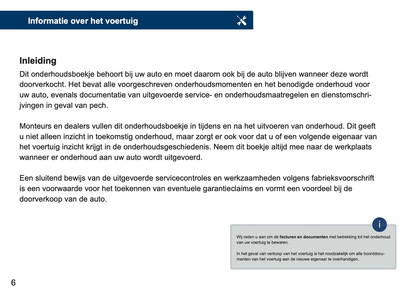 Seat Maintenance Book | Dutch
