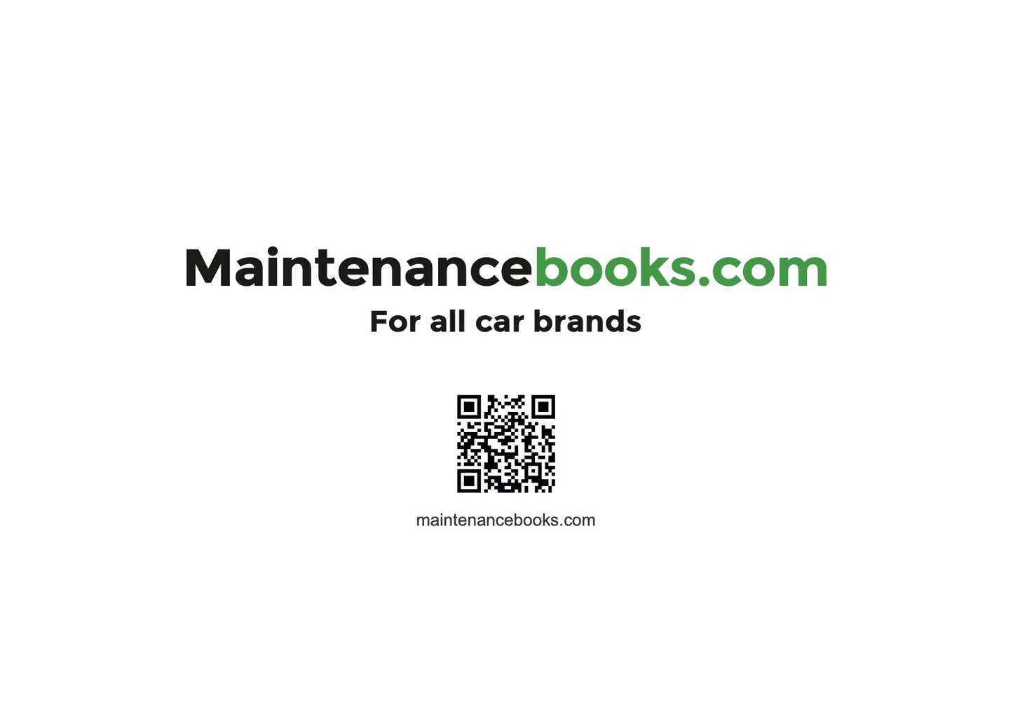 Volkswagen Maintenance Book | English