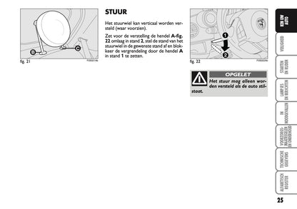 2010-2011 Abarth 500 Gebruikershandleiding | Nederlands