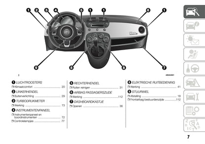 2014 Abarth 500 Gebruikershandleiding | Nederlands