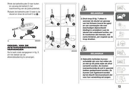 2014 Abarth 500 Gebruikershandleiding | Nederlands
