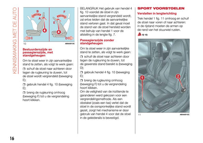 2016-2017 Abarth 500/595 Owner's Manual | Dutch