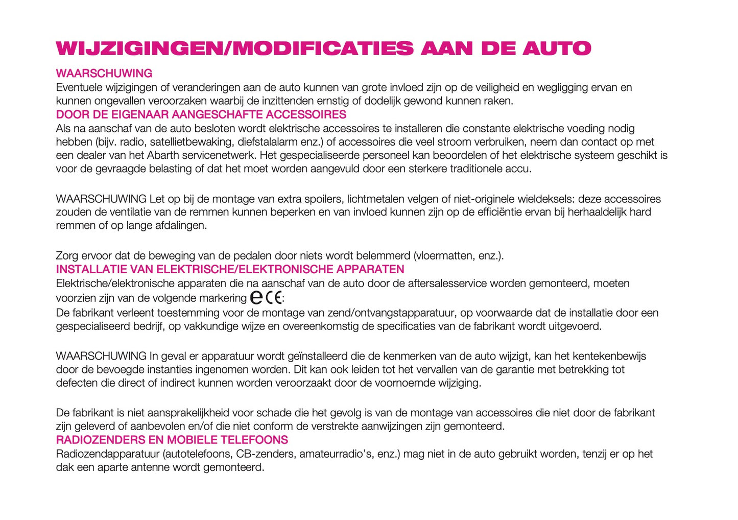 2024-2025 Abarth 600e Gebruikershandleiding | Nederlands