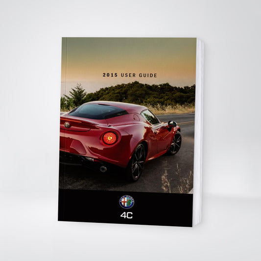 2015 Alfa Romeo 4C Owner's Manual | English