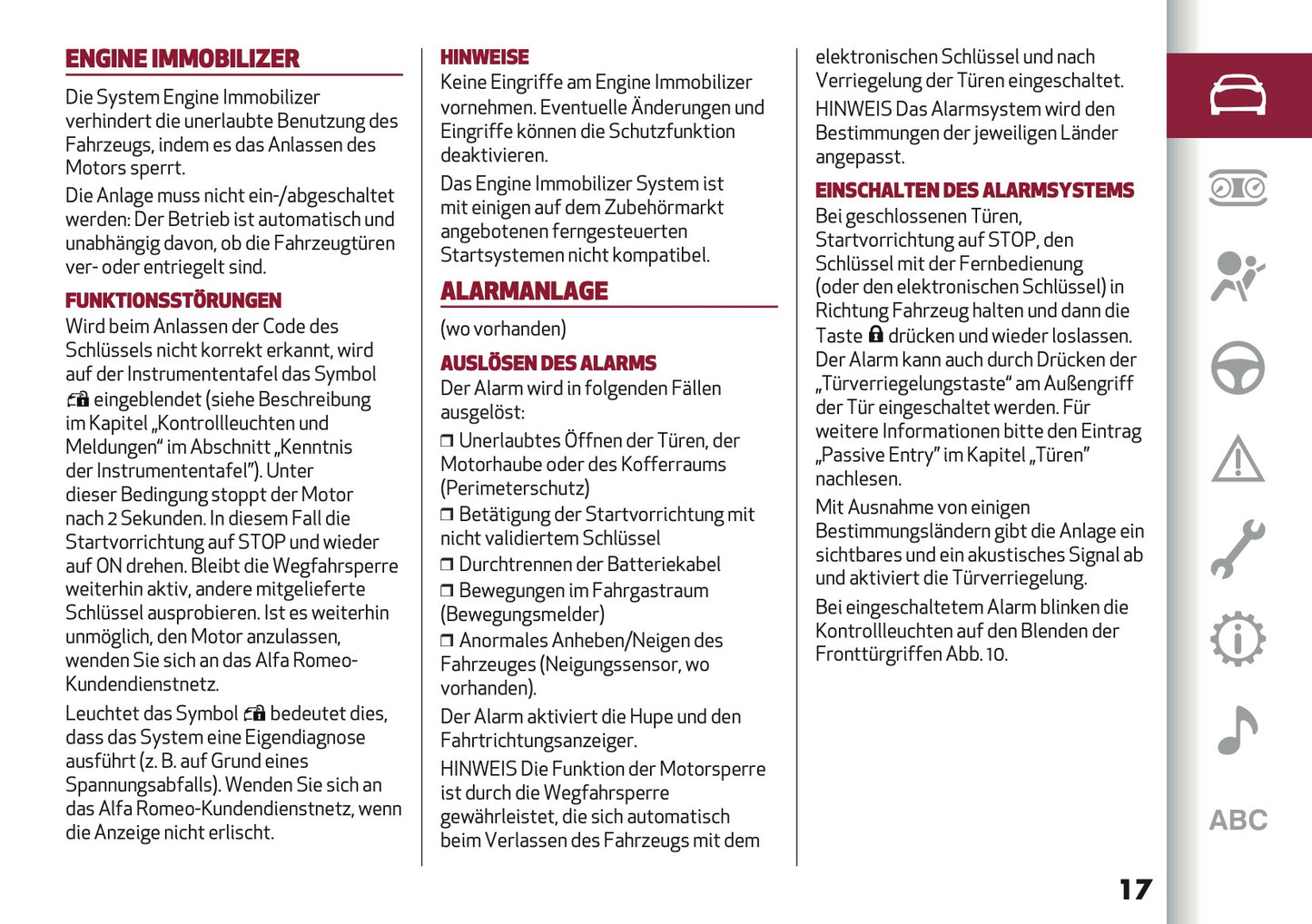 2023 Alfa Romeo Giulia Bedienungsanleitung | Deutsch