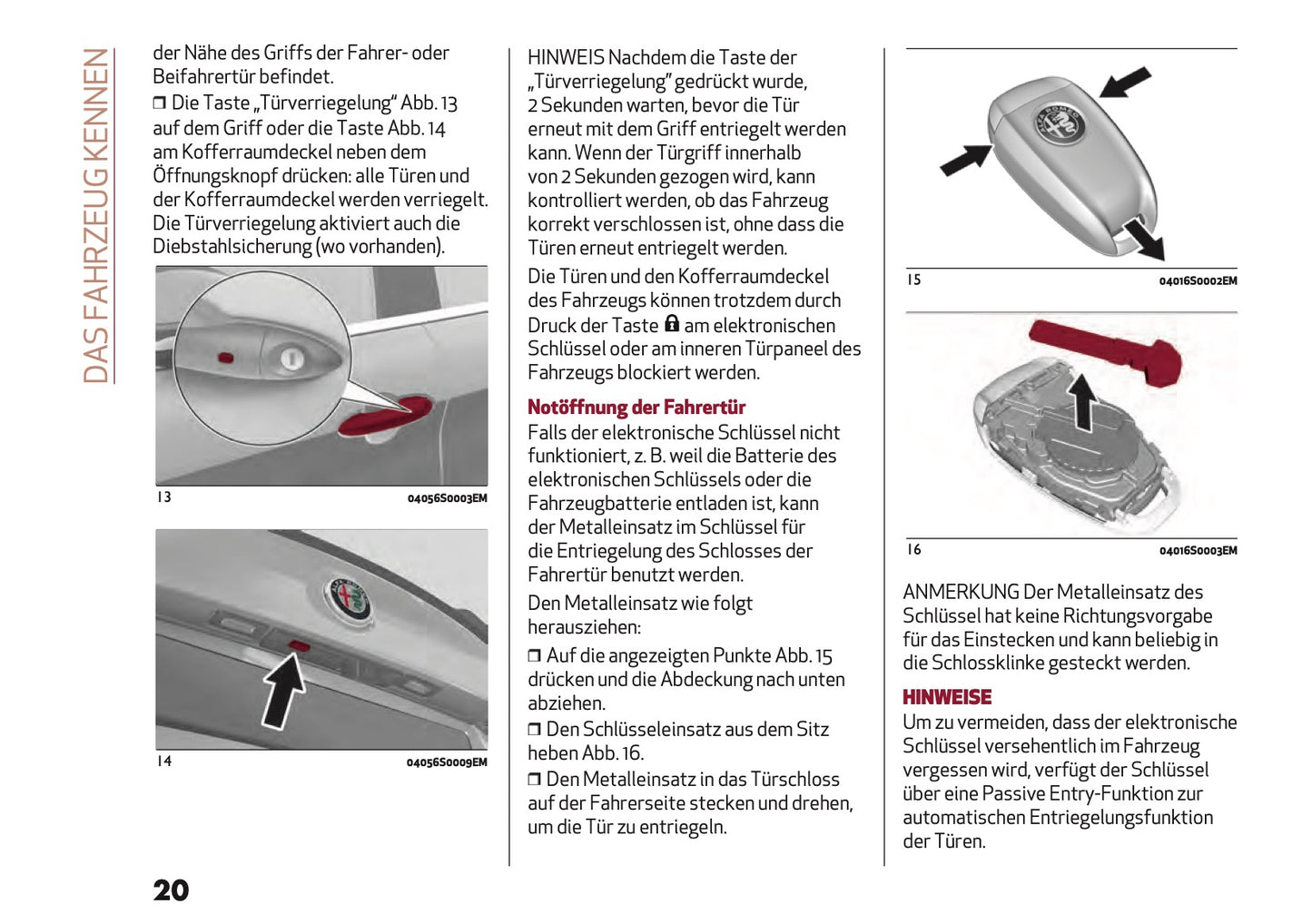 2023 Alfa Romeo Giulia Bedienungsanleitung | Deutsch