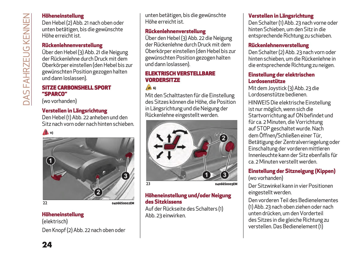 2023 Alfa Romeo Giulia Bedienungsanleitung | Deutsch