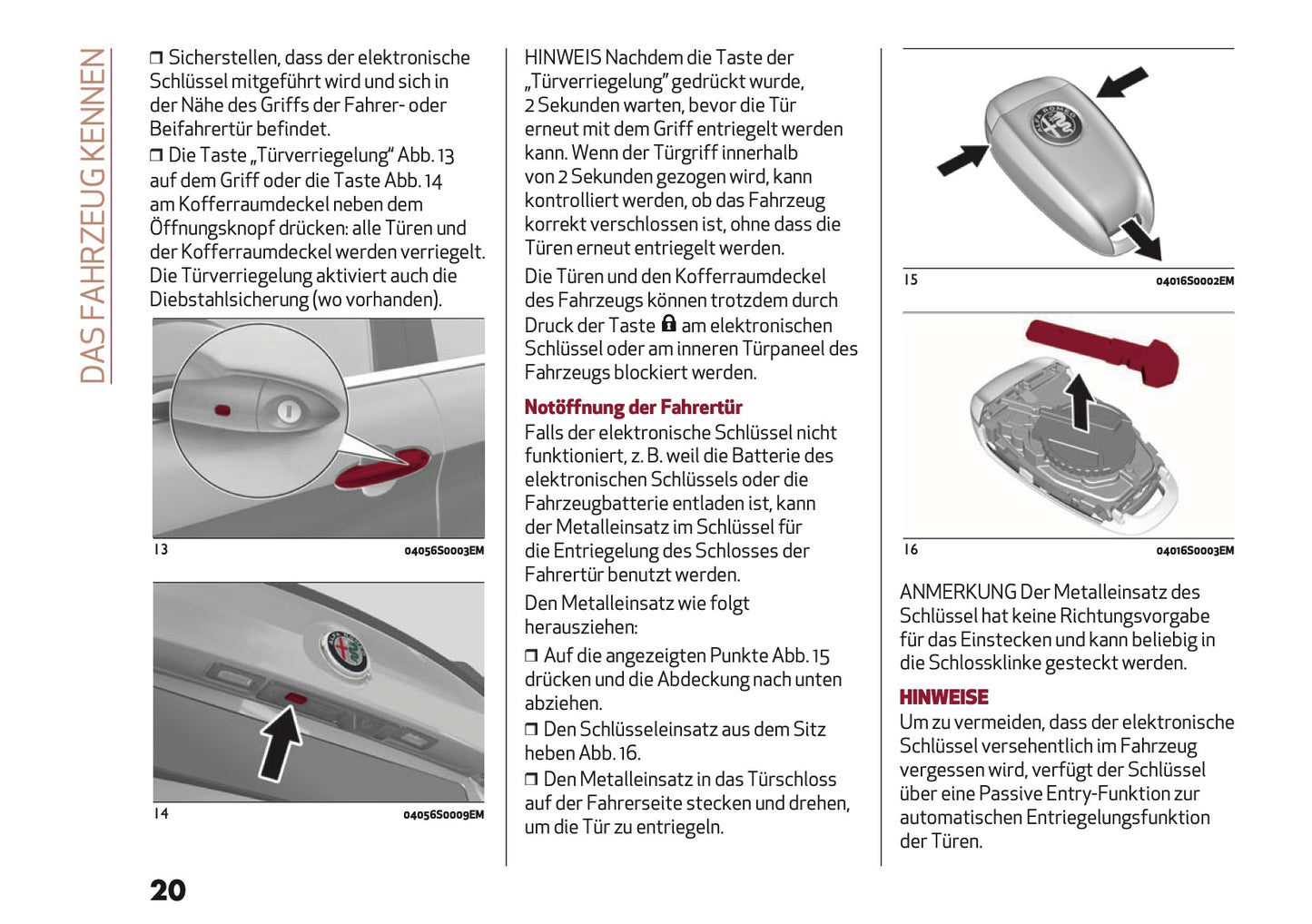 2026 Alfa Romeo Giulia Bedienungsanleitung | Deutsch